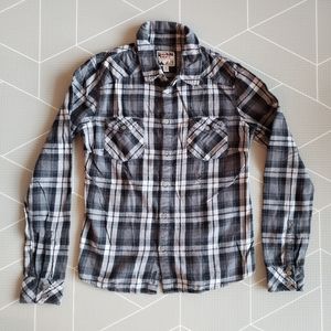 TNA Classic Fit Plaid Button-Up Shirt